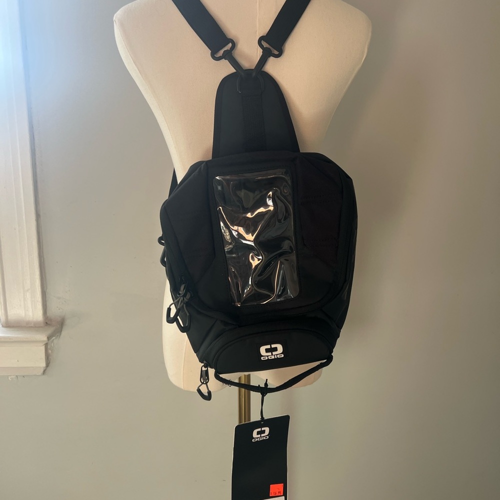 OGIO Black Backpack with Clear Pocket